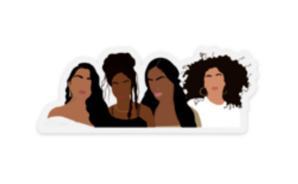 Protect Black Women Laptop Sticker