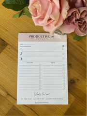 Productive AF Notepad