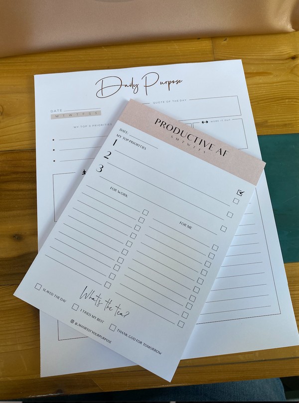 Productive AF Notepad